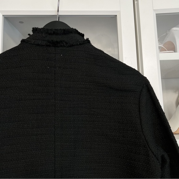 NWOT✨ H&M Black Textured-Weave Jacket - Picture 8 of 10